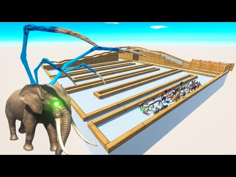 💀🐘 Escape From Alien Elephant BLOODBATH 🔥😱 Last Survivor Challenge | Animal Revolt Battle Simulator