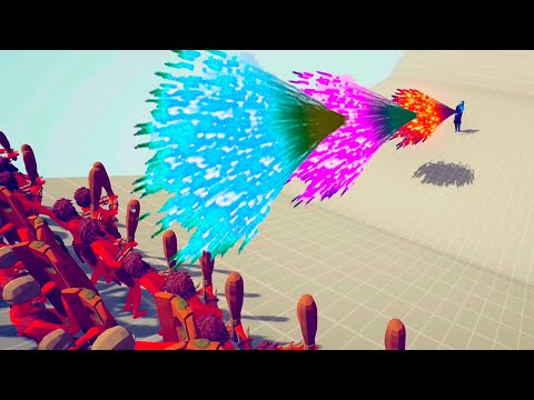 100x Tribal Army Vs Every God - Totally Accurate Battle Simulator TABS