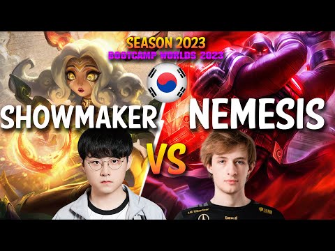 DK Showmaker vs Nemesis - Showmaker NEEKO vs Nemesis JAYCE Mid - Patch 13.20 KR Ranked