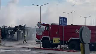 Wideo: Po�ar Biedronki w Polkowicach