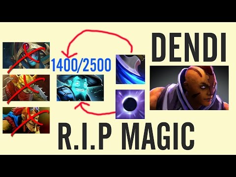 Unreal 1114 Gold Per Min - Dendi Anti-Mage vs Ditya Ra R.I.P Magic Dota 1440p
