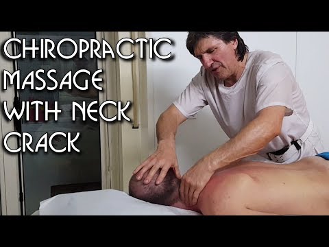 💆 Chiropractic massage with neck crack - ASMR relaxing voice and whispers
