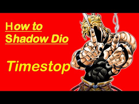 How to Shadow Dio jojo htft