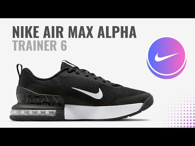Vídeo relacionado con Nike FQ1833-001 Air MAX Alpha Trainer 6 Hombre Black/White-Black EU 44