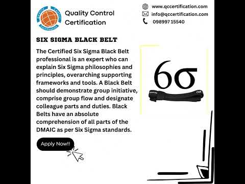 Six Sigma Black Belt Training