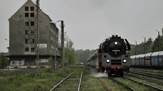 preview picture of video '01 0509 z pociągiem Cottbus - Wolsztyn wyjeżdża z Gubina'