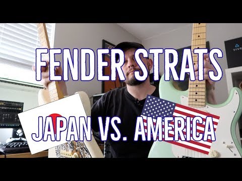 Fender Strat Comparison - 1980's Japanese Strat vs The American Professional Stratocaster