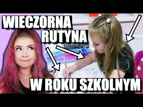 NASZA WIECZORNA RUTYNA 💜 W ROKU SZKOLNYM 💜 PIERWSZA PRACA DOMOWA OLIWKI 💜