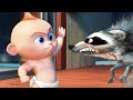 Jack Jack Vs Raccoon Scene INCREDIBLES 2 2018 Pixar Movie CLIP HD