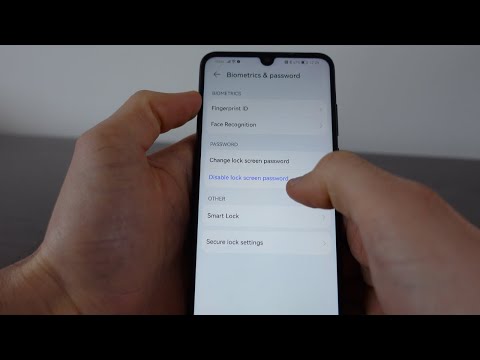 How To Remove Lock Screen Password In Huawei P30 Lite