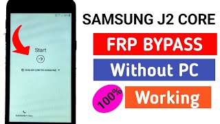 Samsung J2 Core FRP BYPASS (Without PC) New Method 2023 🔥🔥🔥