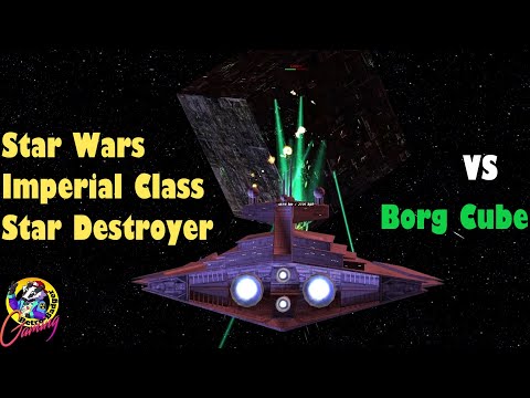 Star Wars VS Star Trek BORG CUBE - Starship Battles - Bridge Commander
