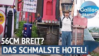 Platzangst pur? Schlafen im schmalsten Hotel der Welt! | Galileo Travel