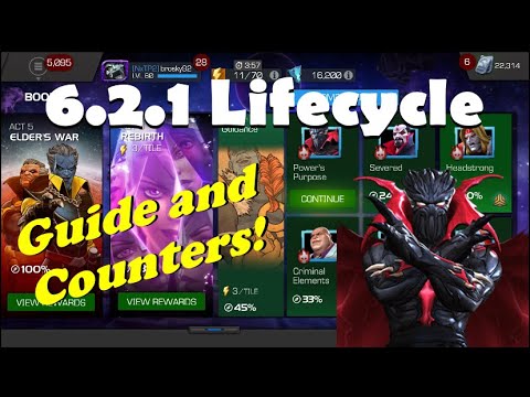 Act 6.2.1 Lifecycle Global Guide and Counters | Marvel Contest of Champions