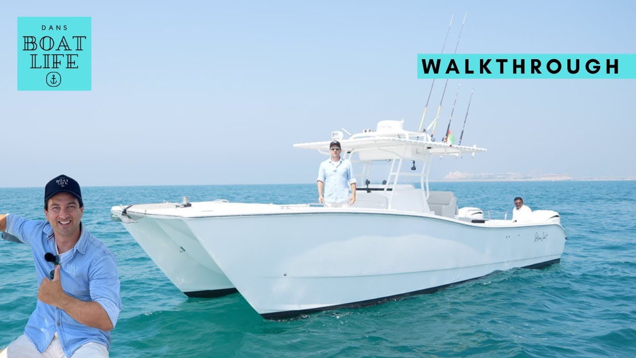 Silvercat 34CC - Tour this Fishing Power Cat built in the UAE