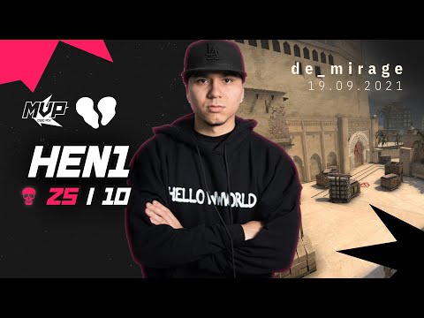 MVP CSGO POV: 00Nation hen1 (25/10) vs 777 (de_mirage) @ Malta Vibes