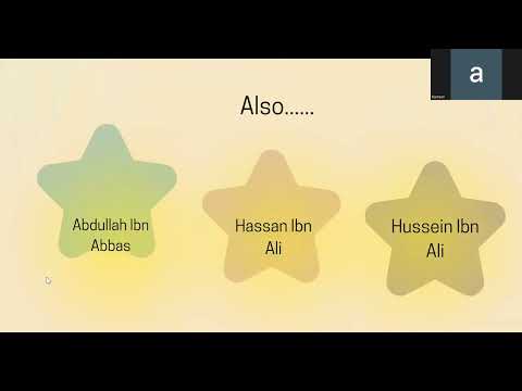 The Super Children (Who were around the Prophet) - By Rameen