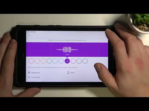 How to Change Google Assistant Voice on SAMSUNG Galaxy Tab Active2 - Google Assistant Settings
