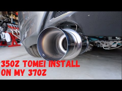 350z Tomei exhaust & Y-Pipe on a 370z (install & Drive)