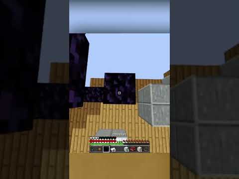 Minecraft Bedwars but I go to the nether..😱#shorts