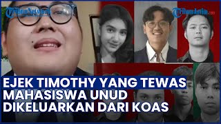 Bak Karma! Oknum Mahasiswa Unud Dikeluarkan dari Koas, Jadi Sanksi Imbas Bully Mendiang Timothy