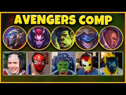 *MARVEL IN LEAGUE* MY GREATEST VIDEO YET (AVENGERS TEAM COMP) - League of Legends