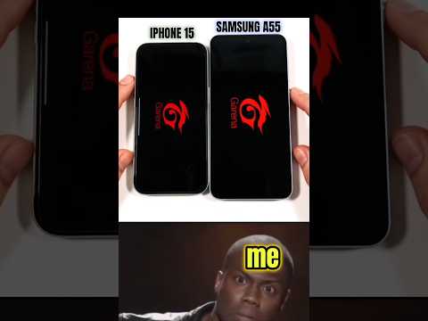 iphone 15 vs Samsung A55 speed test Freefire test #freefire #iphone #samsung