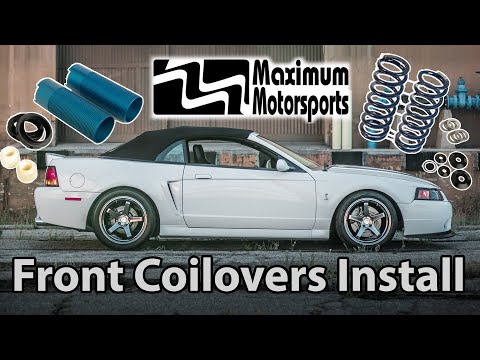 HOW TO INSTALL Maximum Motorsports Front Coilovers | 1979-2004 Mustang