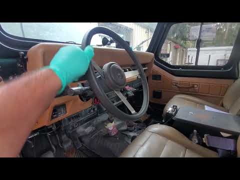 Steering adjustment on a 1994 Jeep Wrangler