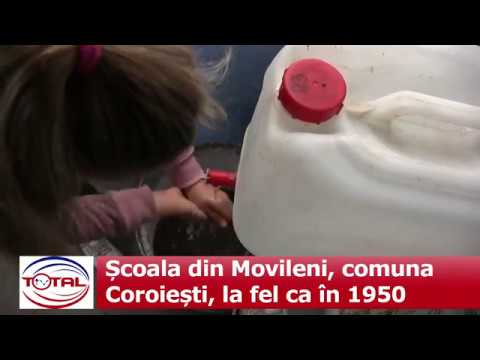 Școala din Movileni, comuna Coroiești, la fel ca în 1950