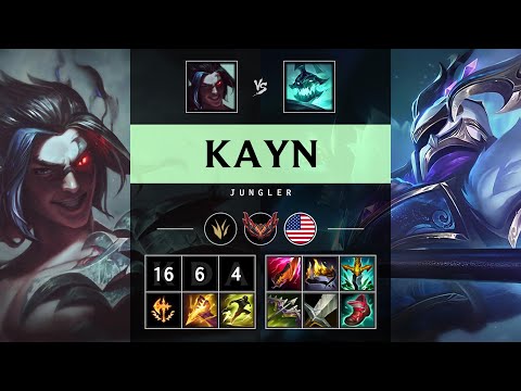 Kayn Jungle vs Hecarim - NA Grandmaster Patch 25.06