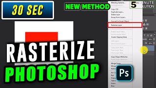How to rasterize in photoshop 2024