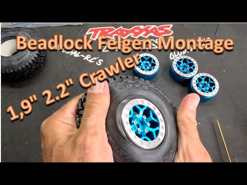 Beadlock Felgen Montage TRX4 Axial SCX10 TRX6 Traxxas Axial Crawler Vitavon 12mm Hex Toyo-Tires
