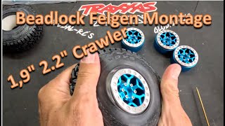 Beadlock Felgen Montage TRX4 Axial SCX10 TRX6 Traxxas Axial Crawler Vitavon 12mm Hex Toyo-Tires