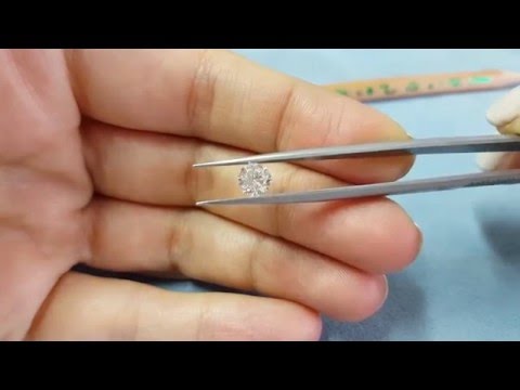 0.70 Carat Round G SI1 Certified Natural Loose Diamond For Engagement Ring 3/4