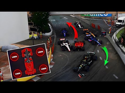 Can I Survive Monaco In The Wet BACKWARDS Against 110% AI on F1 23?