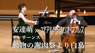 Download lagu サンサーンス：動物の謝肉祭より「白鳥」 Saint-Saëns: The Swan (Le Cygne)  ～　エドアルド・デルリオ・ロブレス（チェロ）＆　安達萌（ピアノ） mp3
