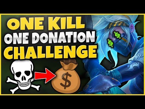 #1 AKALI WORLD RANKED CHALLENGE: 1 KILL = 1 DONATION (MONEY WARS) - League of Legends