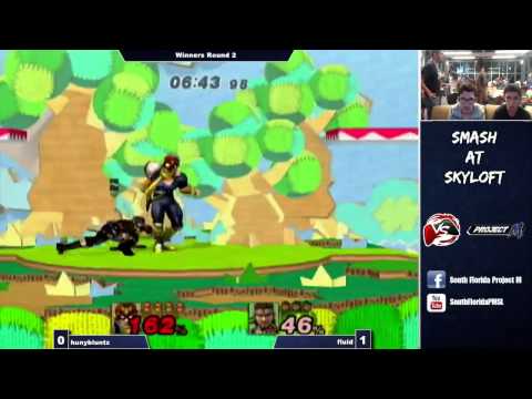 Smash @ Skyloft 9/18 - Winners Round 2 - Hunybluntz (Captain Falcon) vs Fluid (Snake)