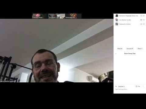 Prima sessione di Test....Jam session su Zoom Cloud Meeting