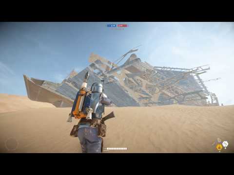 Hidden Areas Exploration - Jakku (Beautiful 4K 60FPS )  Star Wars BF2