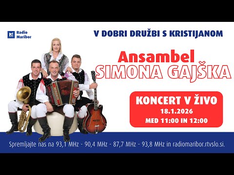 🎶 Ansambel Simona Gajška – koncert v živo | V dobri družbi s Kristijanom 🎶