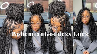 HOW TO DO BOHEMIAN LOCS | ADDING CURLS IN BETWEEN LOCS