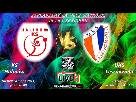 🔴🎦🏐KS Halinów 🆚 UKS Lesznowola 📆(14/02/2021)