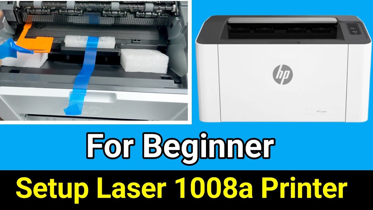 Hp Laser 1008a printer setup Full Tutorial for beginner
