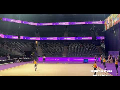 Taisiia Onofriichuk Clubs Podium Trainings - Junior World Championships Cluj-Napoca 2023