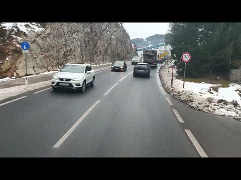 Driving in Austria, A9 Highway closed, diversion on the B138 part 2