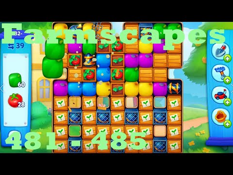 Farmscapes Level 481 - 485 HD Gameplay Walkthrough |  3 - match game | android | ios | pc | app