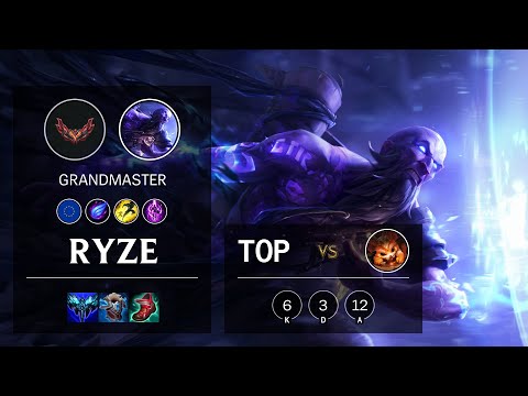 Ryze Top vs Gnar - EUW Grandmaster Patch 12.4