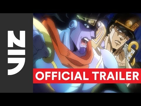 afbeelding JoJo’s Bizarre Adventure, Set 3: Stardust Crusaders - Official English Trailer